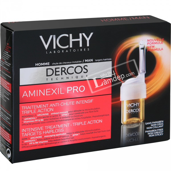 Tinh Chất Ngăn Ngừa Và Giảm Rụng Tóc Cho Nam Vichy Dercos Technique Aminexil Pro